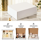 Shipping Boxes, White Corrugated Cardboard Boxes Literature Mailer Boxes Gift Boxes Small Boxes for Shipping Wrapping