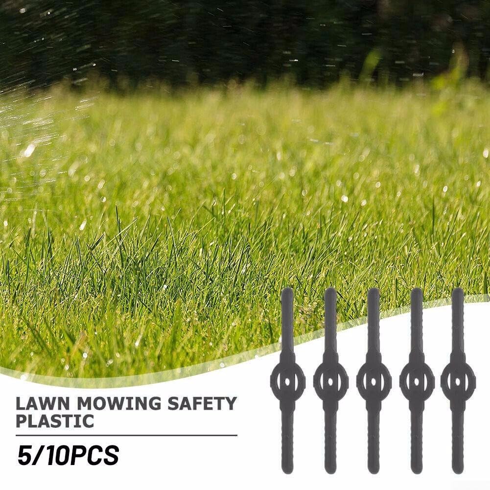 5/10 Pcs Grass Trimmer Blade Multiple Plastic Replacement Accessories For Electric Garden Lawn Mowers(5pcs)