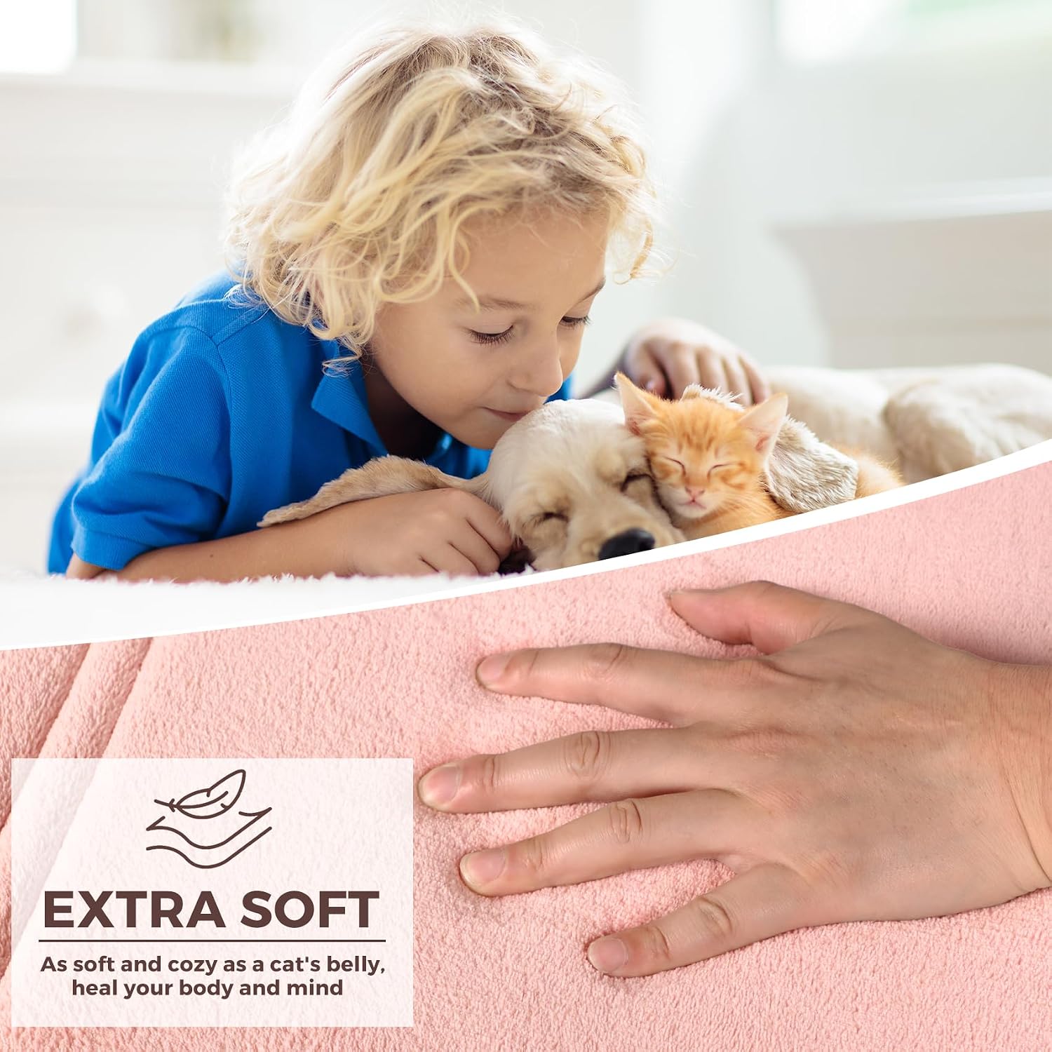 Light Pink Bathroom Rug Set 2 Piece Memory Foam Microfiber Bath Mat | Non Slip Washable Floor Mats Soft Absorbent