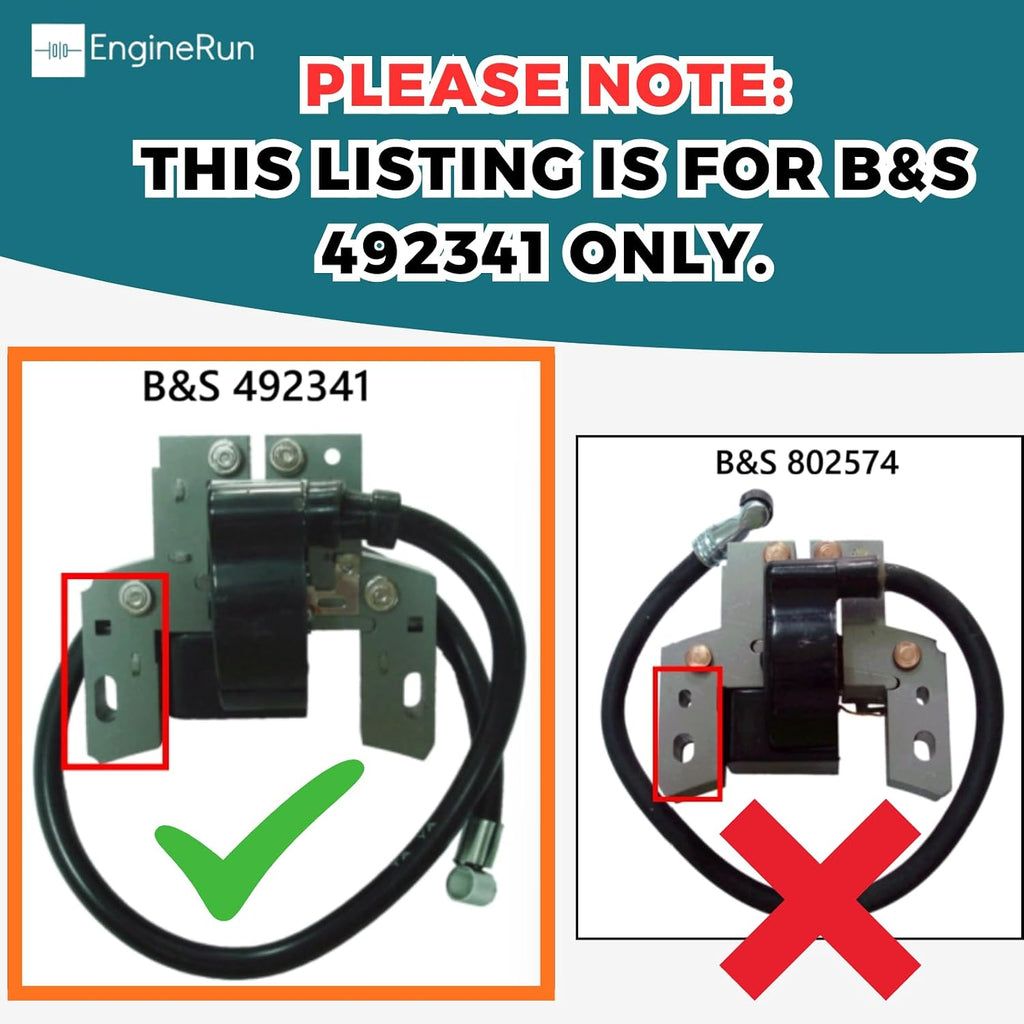492341 Ignition Coil Module Magneto Compatible With Briggs & Stratton 13 14 15HP OHV Vertical Engines 440-433 33-347