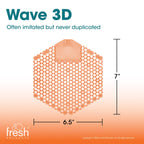 Wave 3D Urinal Screen Deodorizer, Mango, 10 packs