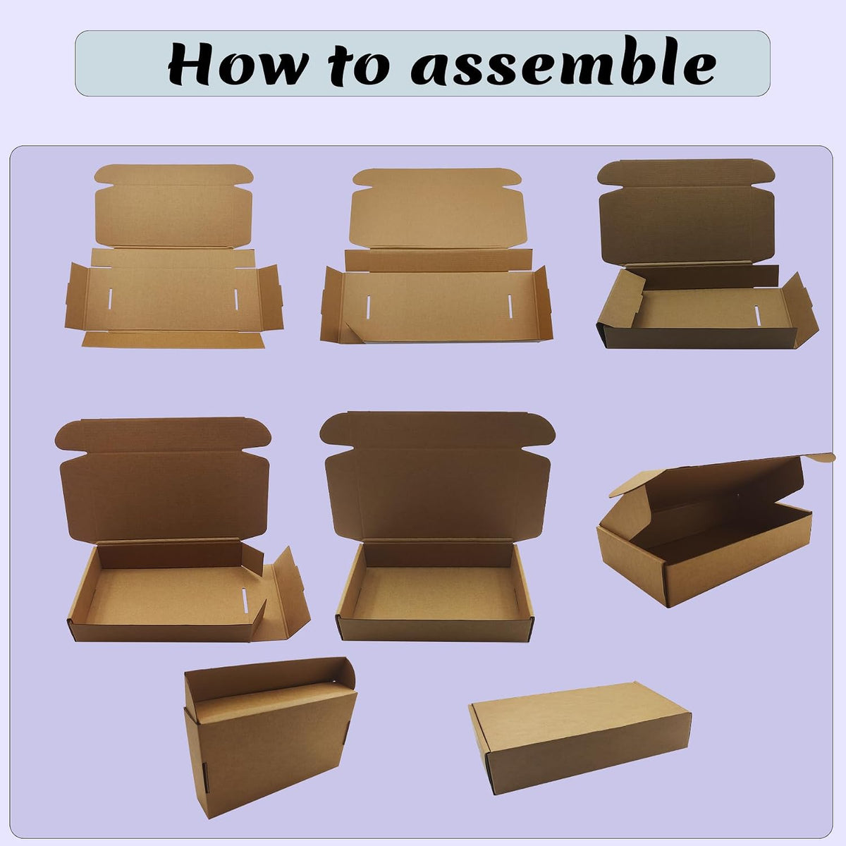 12x6x4 inch Shipping Boxes Bulk 20 Pack, Brown Corrugated Cardboard Mailers