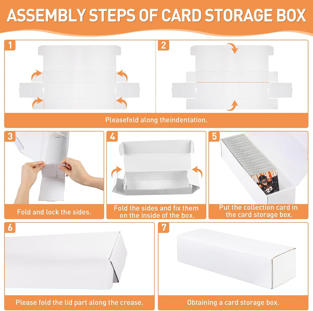 Card Storage Box,2-Pack • 1000 Count Card Box,Trading card storage box for TCG/Mtg/Sports Card Storage and