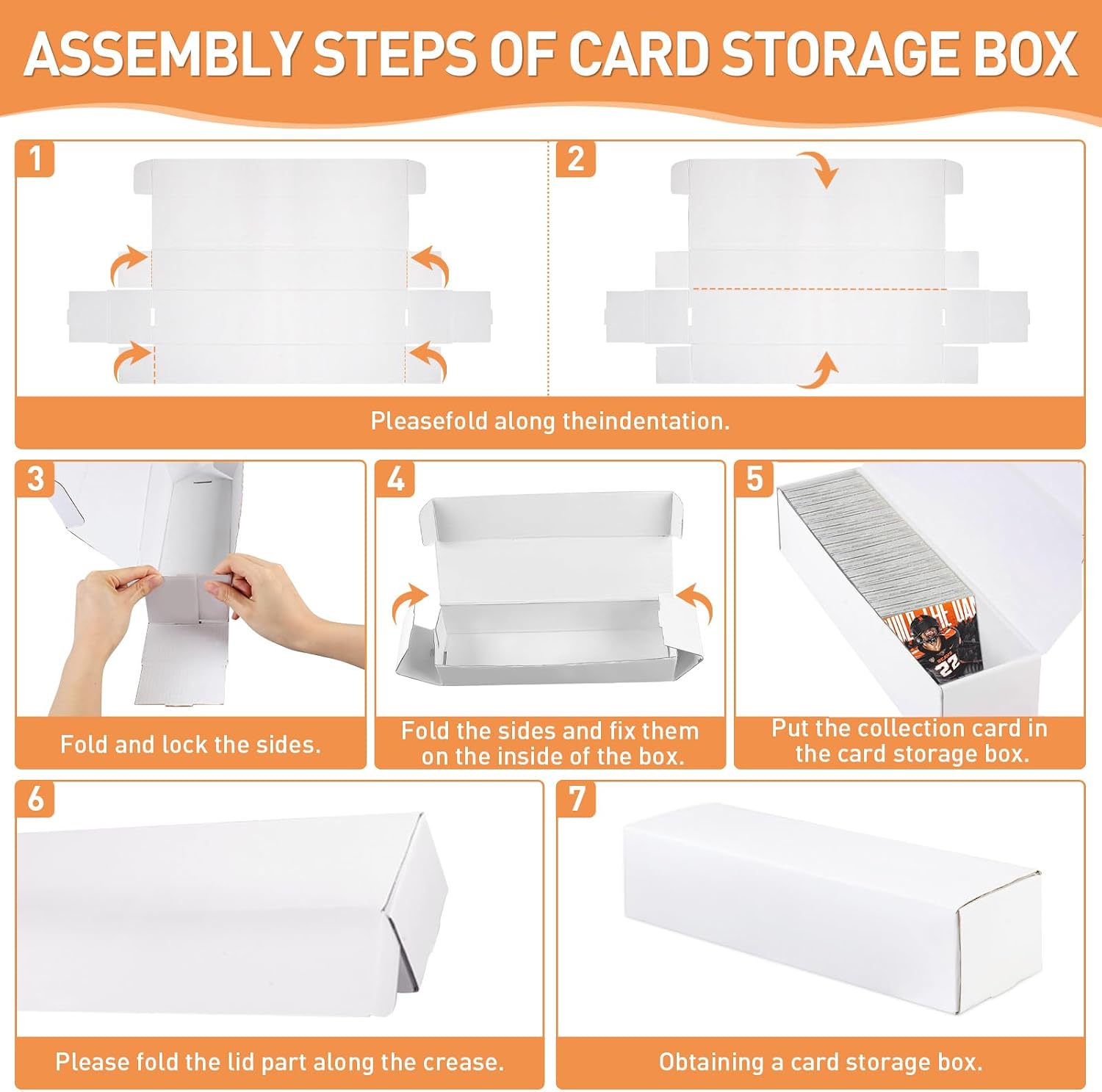 Card Storage Box,2-Pack • 1000 Count Card Box,Trading card storage box for TCG/Mtg/Sports Card Storage and