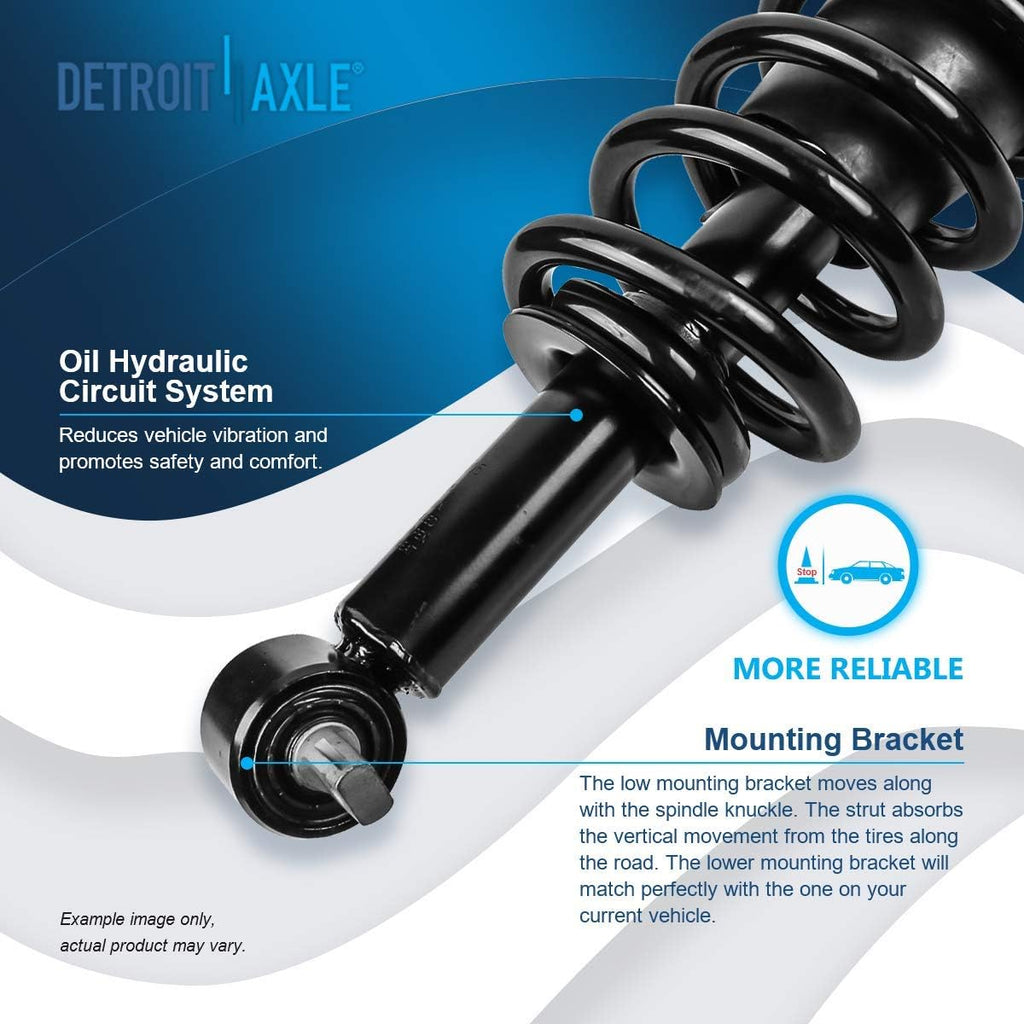 Detroit Axle - 2 Front Struts for 2007-2013 Chevy Silverado GMC Sierra 1500