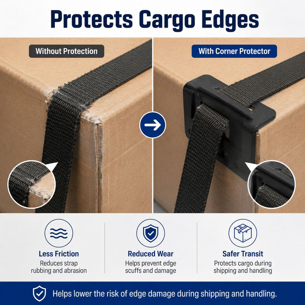 Packaging Edge Protectors, 100 Pack Plastic Corner Guards