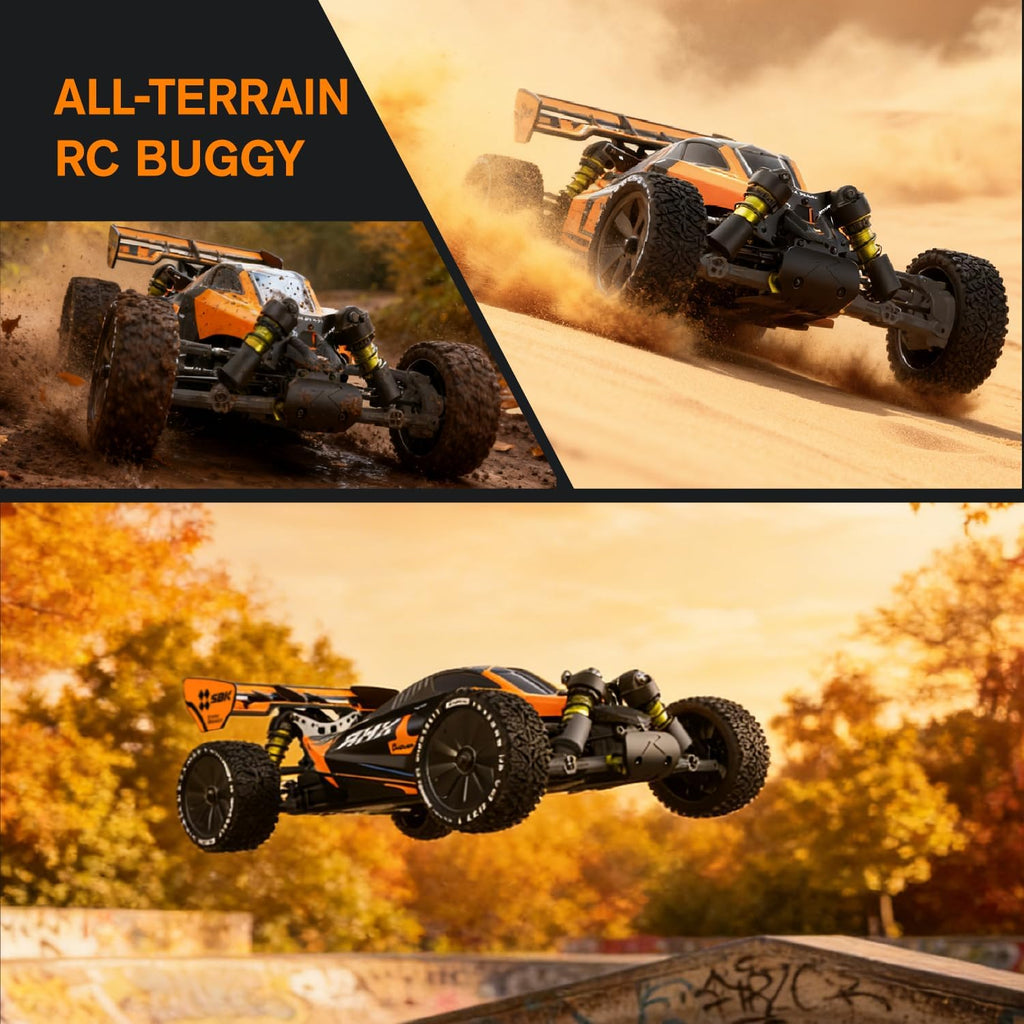 1/10 Brushless RC Cars, 40+ mph Max, 4X4 RTR Off-Road Buggy | RLAARLO SBK10 Remote Control car for Boys and Adults