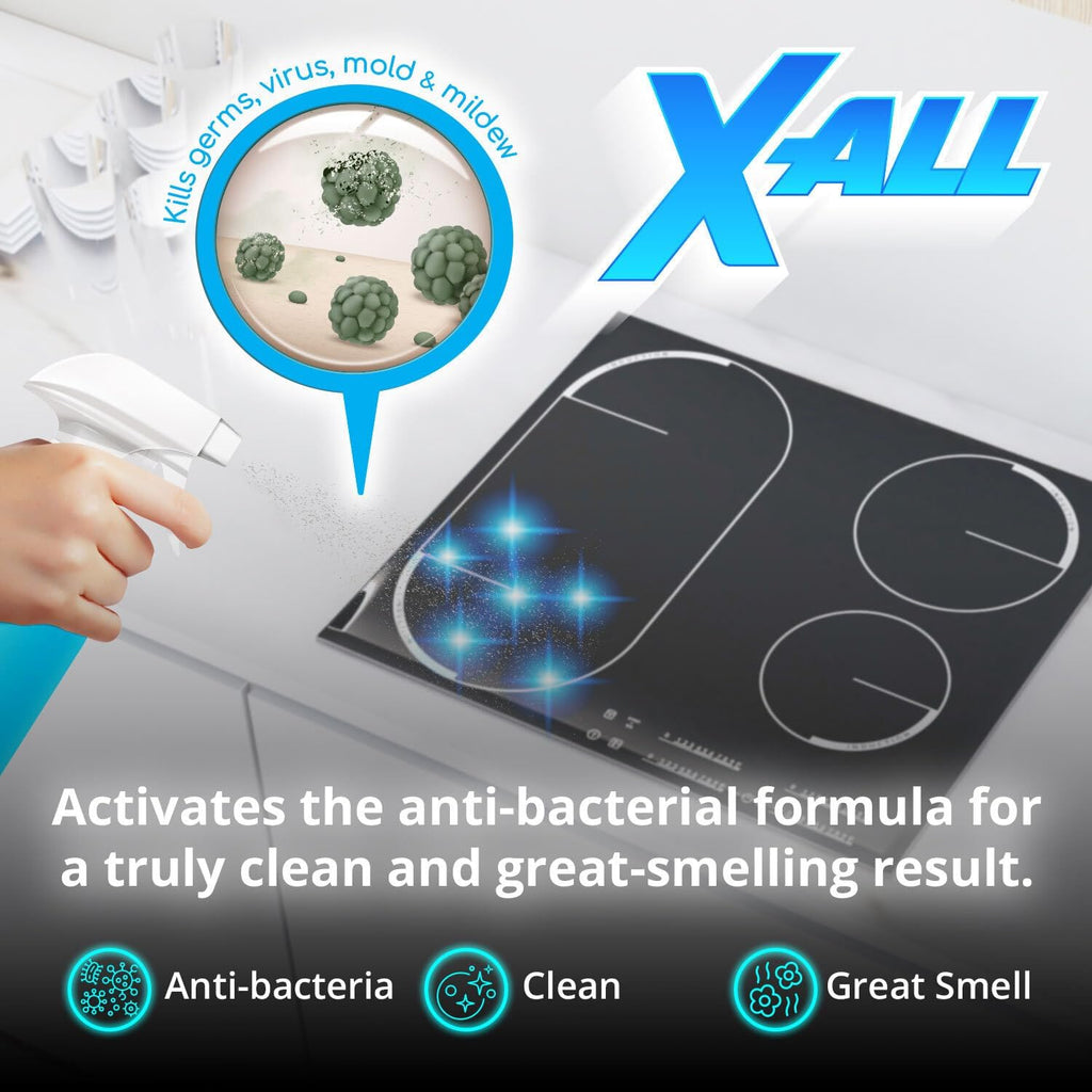 Multi-Purpose Cleaner - Spray Bottle and 5x Cleaning Tablets - Cleaner for Oven, Kitchen & Floor surfaces, and