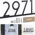 Modern House Numbers for Outside Personalized, Custom Metal Address Siqns for Houses, 5-9 Inch Large Number Address