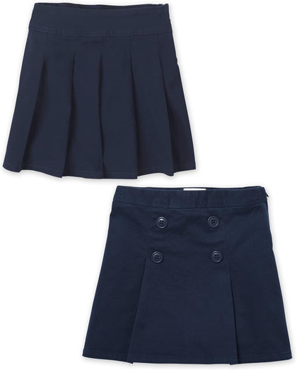 Girl's Pleated/Button Skort