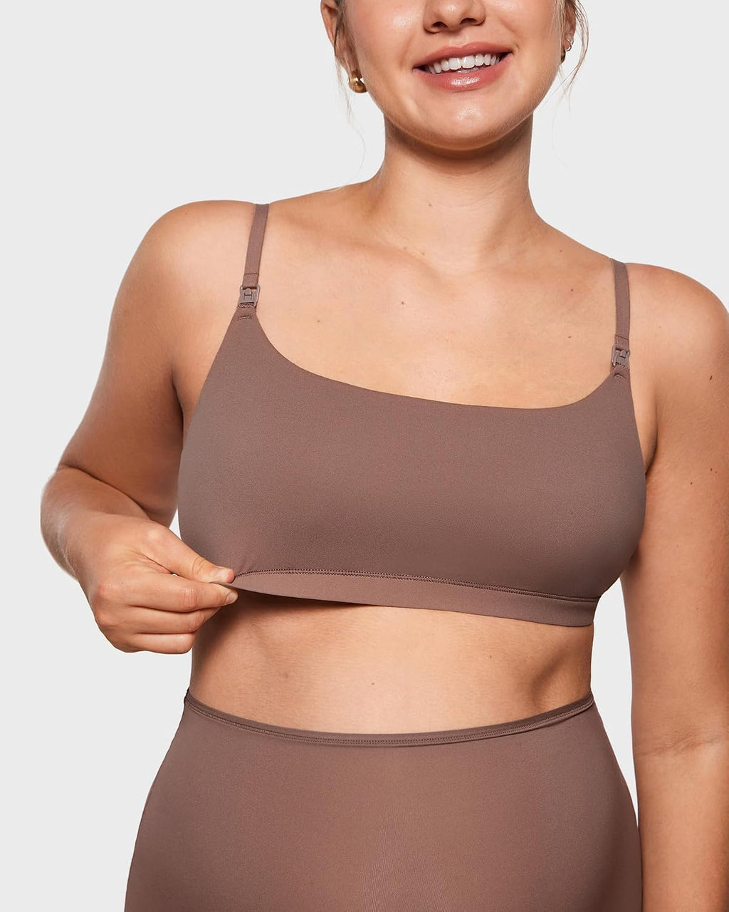 Women's Inbarely Soft Nursing Bras Unlined Bralettes Maternity Bra for Breastfeeding Unpadded Comfy Sleep Seamless