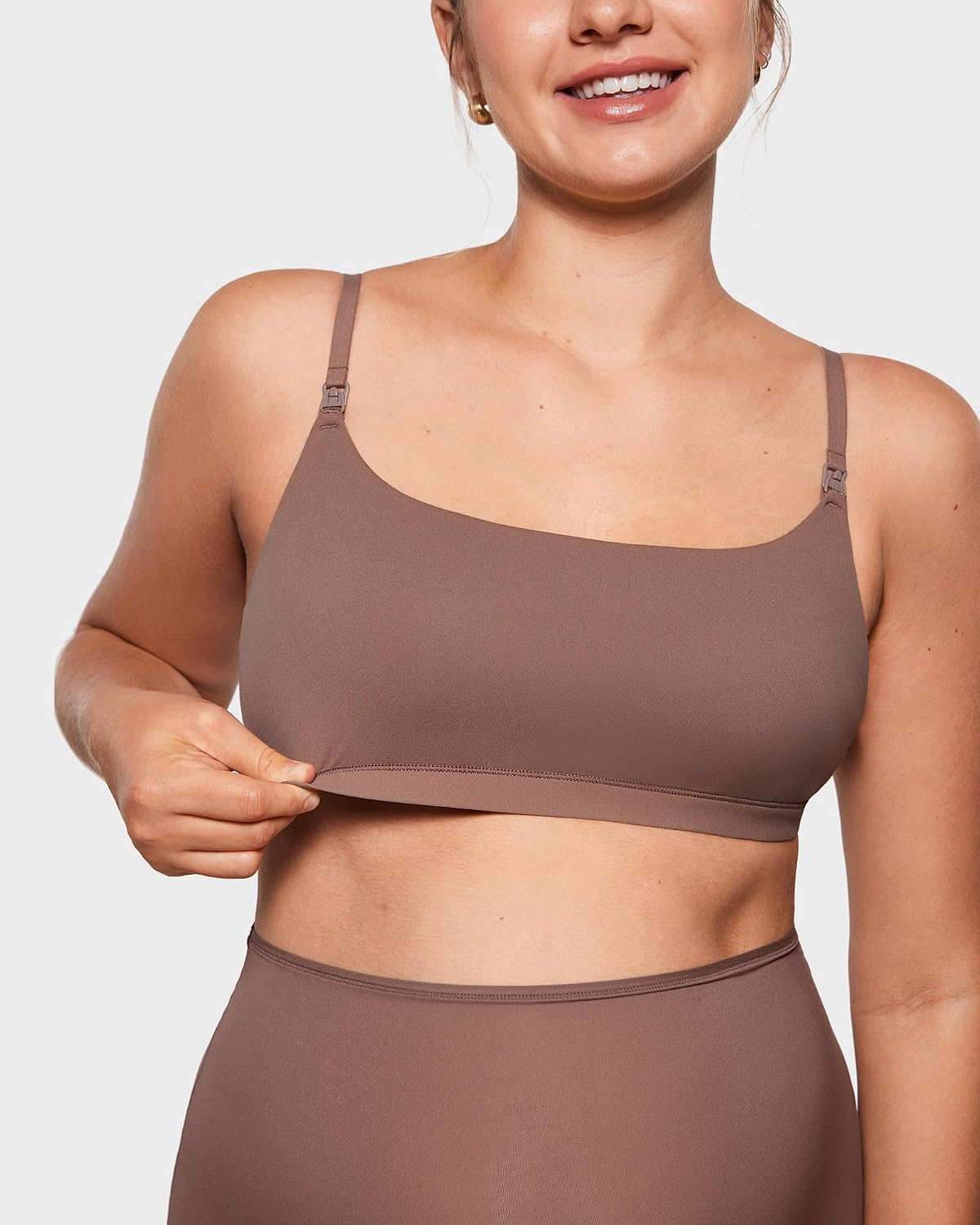 Women's Inbarely Soft Nursing Bras Unlined Bralettes Maternity Bra for Breastfeeding Unpadded Comfy Sleep Seamless