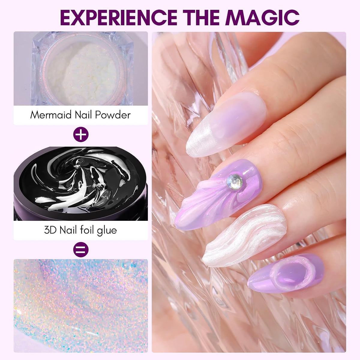 3D Nail Gel: Nail Foil Glue Transfer Gels 8g for Partial Transfer