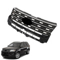 SEBLAFF Silver Coated Front Bumper Grille Upper Grill Replacement for 2016 2017 Explorer FB5Z8200AC