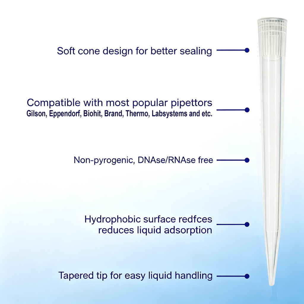 10mL Pipette Tips, 100 Pcs Universal Micropipette Tips