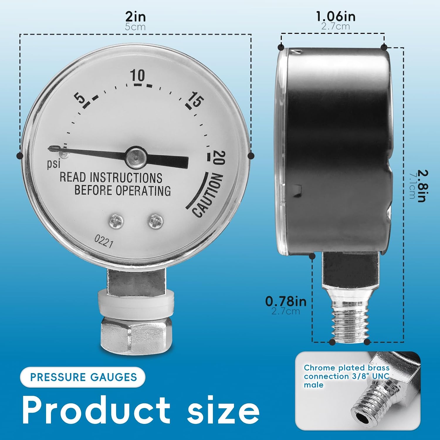 85772 Pressure Canner Gauge Replacement for Presto Pressure Cooker Parts 82237 82121 Pressure Steam Canner Gauge Fit
