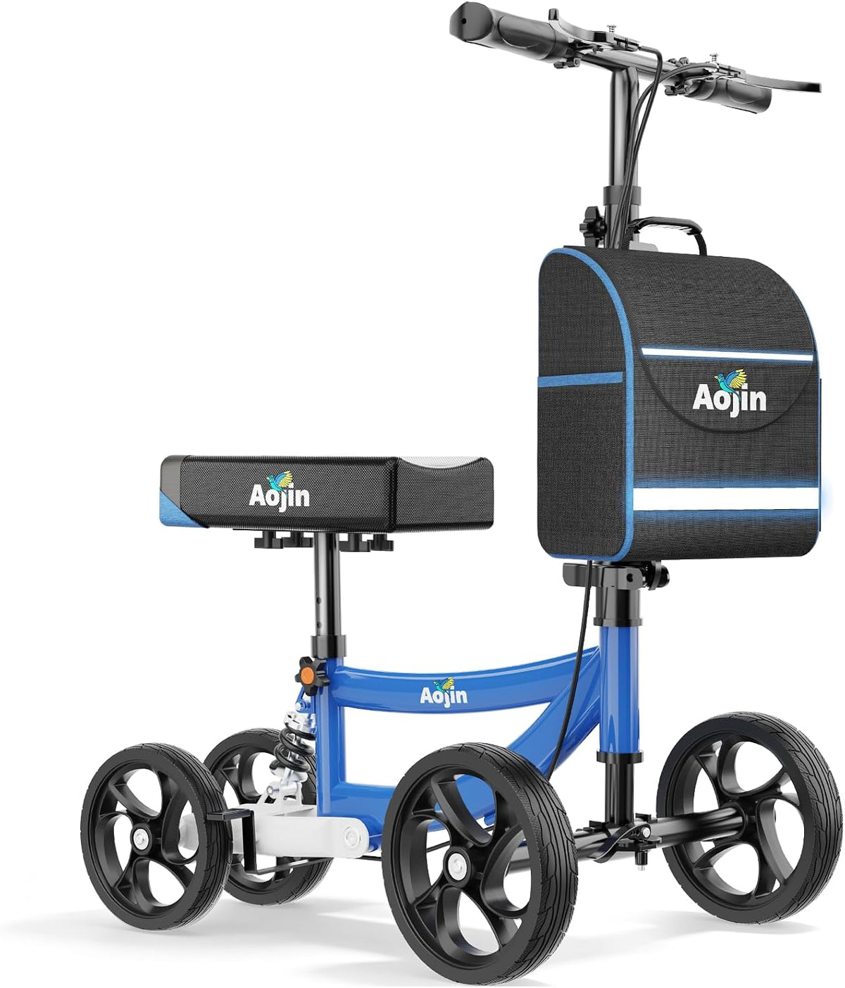 Knee Scooter for Adults for Foot Injuries, Storage Bag, 8'' Wheels