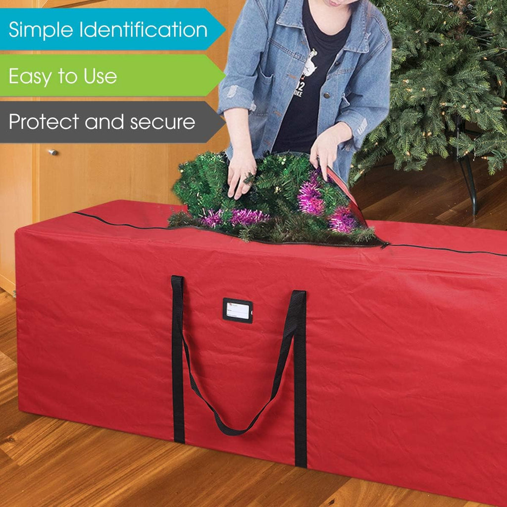 Heavy Duty Christmas Tree Storage Bag | Fits Up to 9 Ft. Tall Disassembled Tree | 25" Height X 20" Wide X 65" Long |