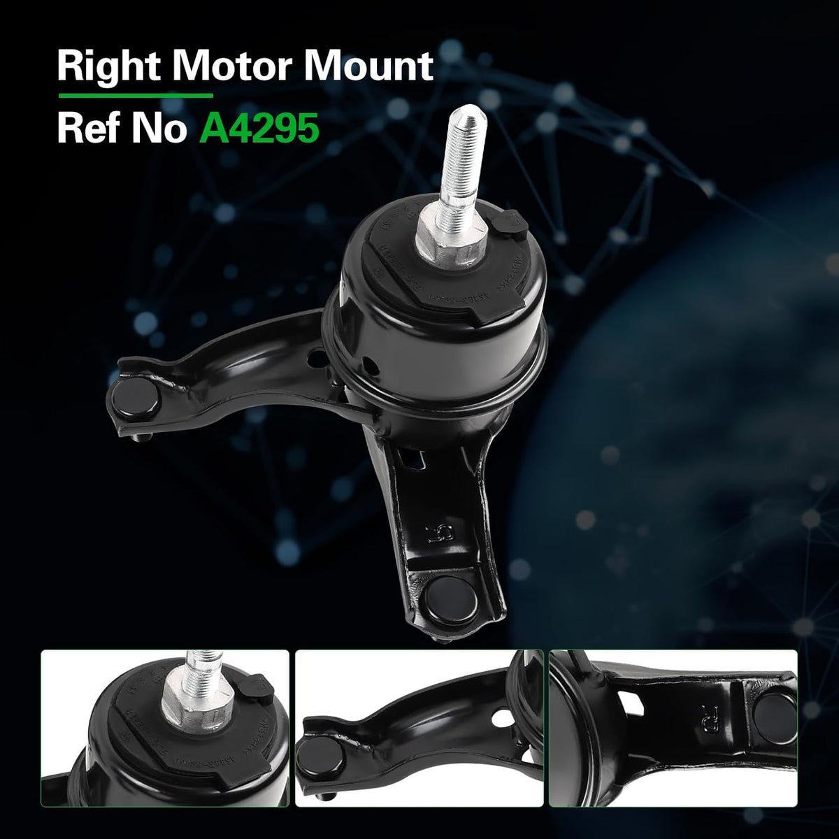 Engine Motor and Transmission Mount Kit Compatible with 2004-2006 Sienna