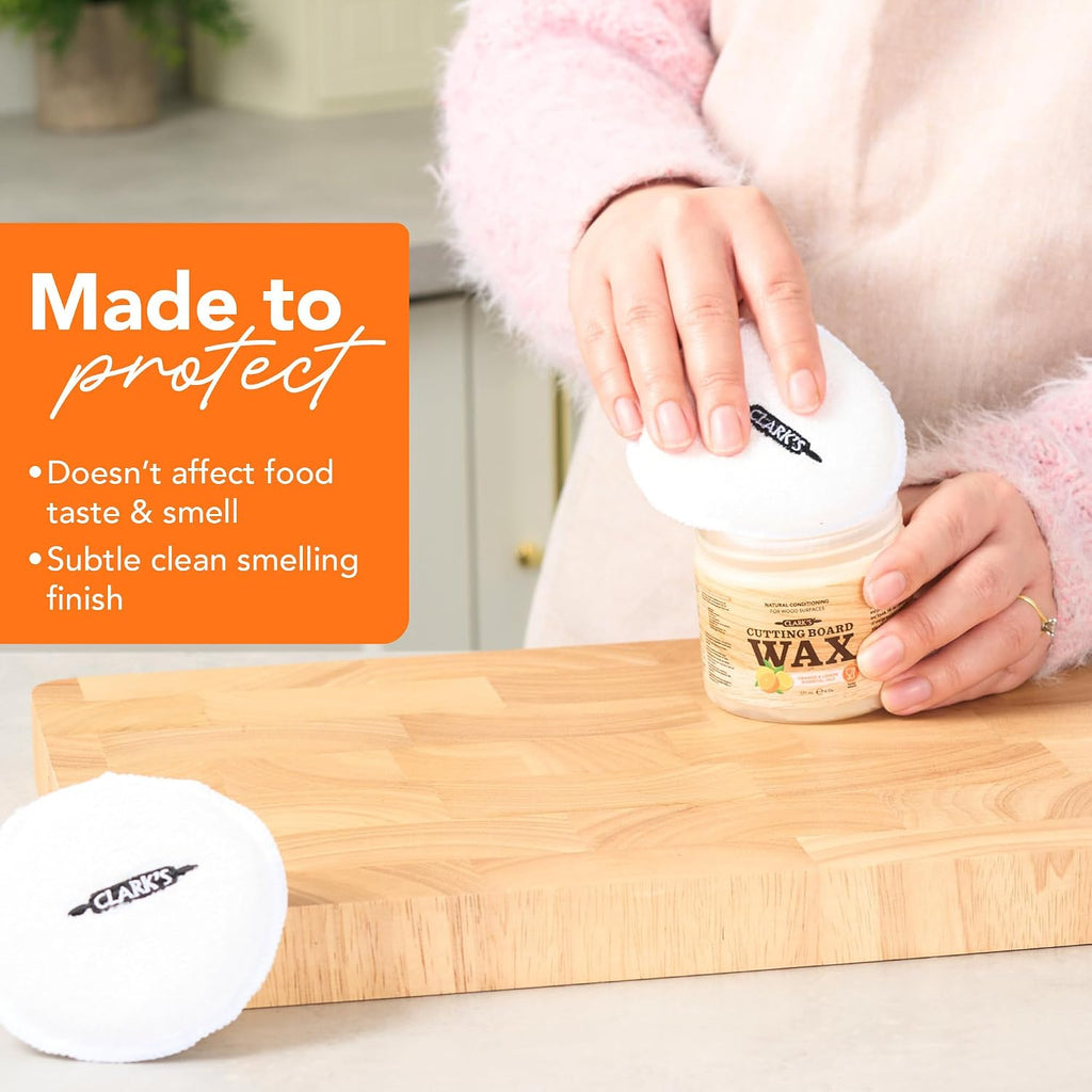 Cutting Board Wax - 2-in-1 Wood Butter & Food Grade Mineral Oil with Beeswax – Butcher Block Conditioner for Cutting