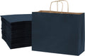 Large Navy Gift Bags, 16x6x12 Inches, 100 Pack