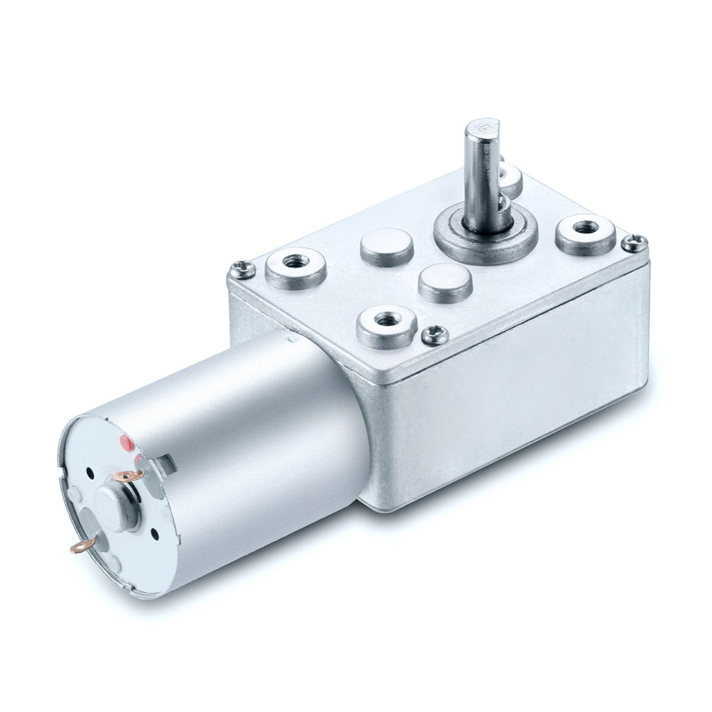 DC 12V 3RPM Turbo Worm Geared Motor High Torque Turbine Worm Gear Box Reduction Motor 6mm Shaft JSX843-370