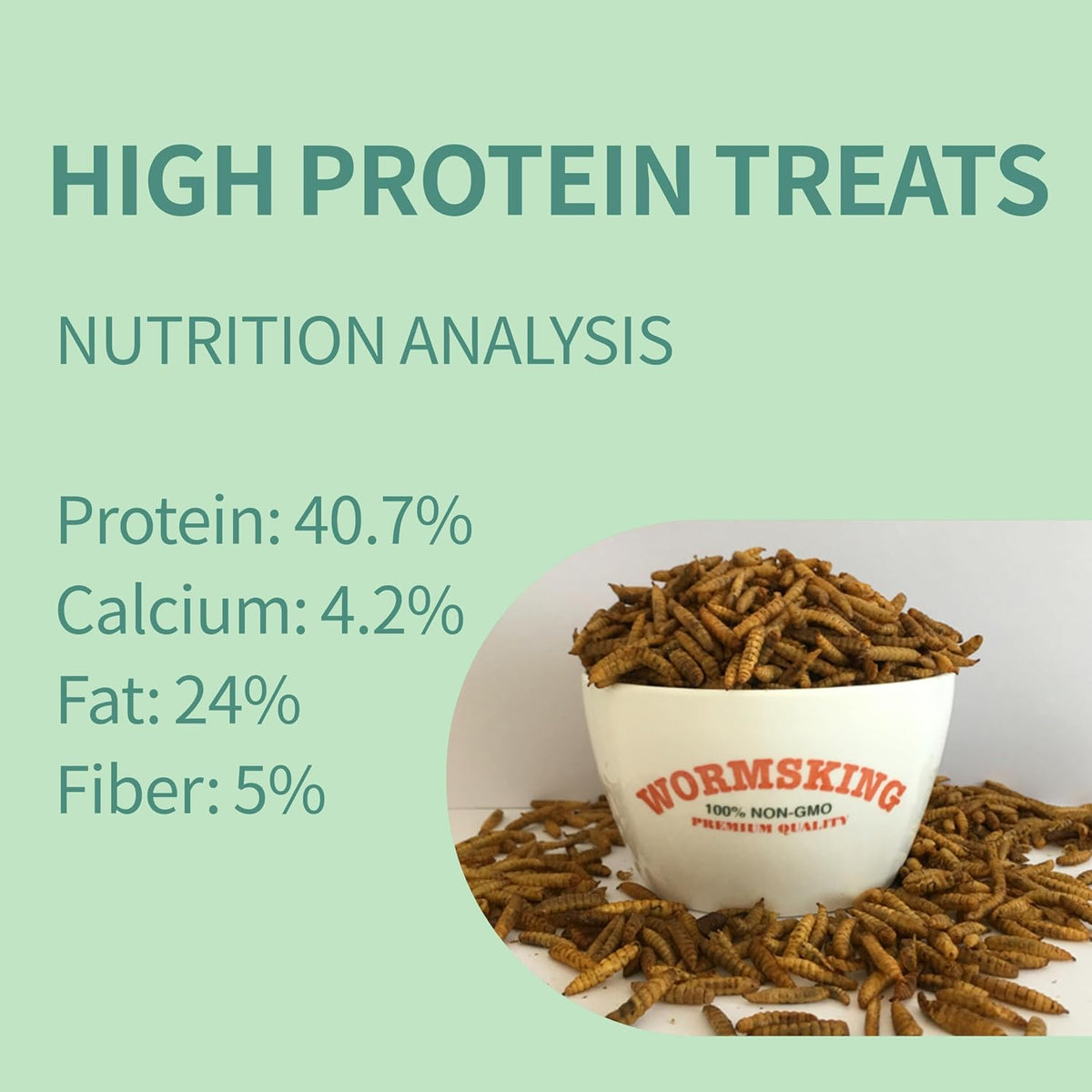 5LB Dried Black Soldier Fly Larvae for Chickens