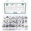 Fender Washers, 520 Pcs SAE + Metric 23 Sizes Flat Washers Assortment Set, 304 Stainless Steel Assorted Hardware