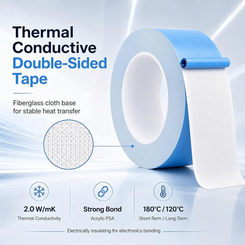 Double-Sided Thermal Tape, 50mm x 25M, Conductive Adhesive