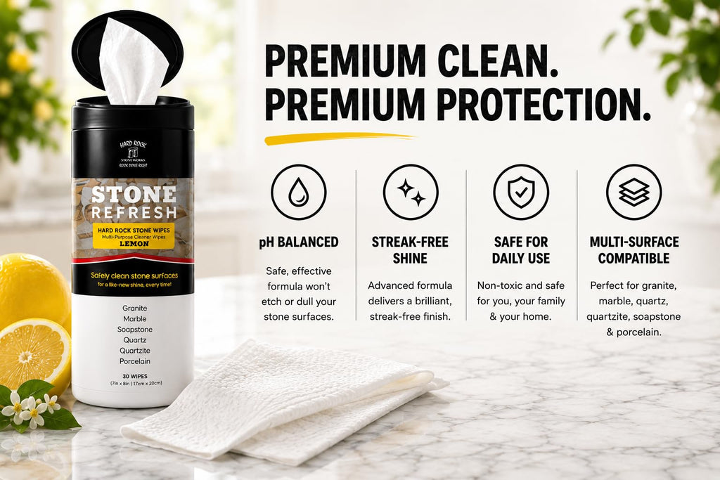 Stone Refresh Wipes - Lemon Scent