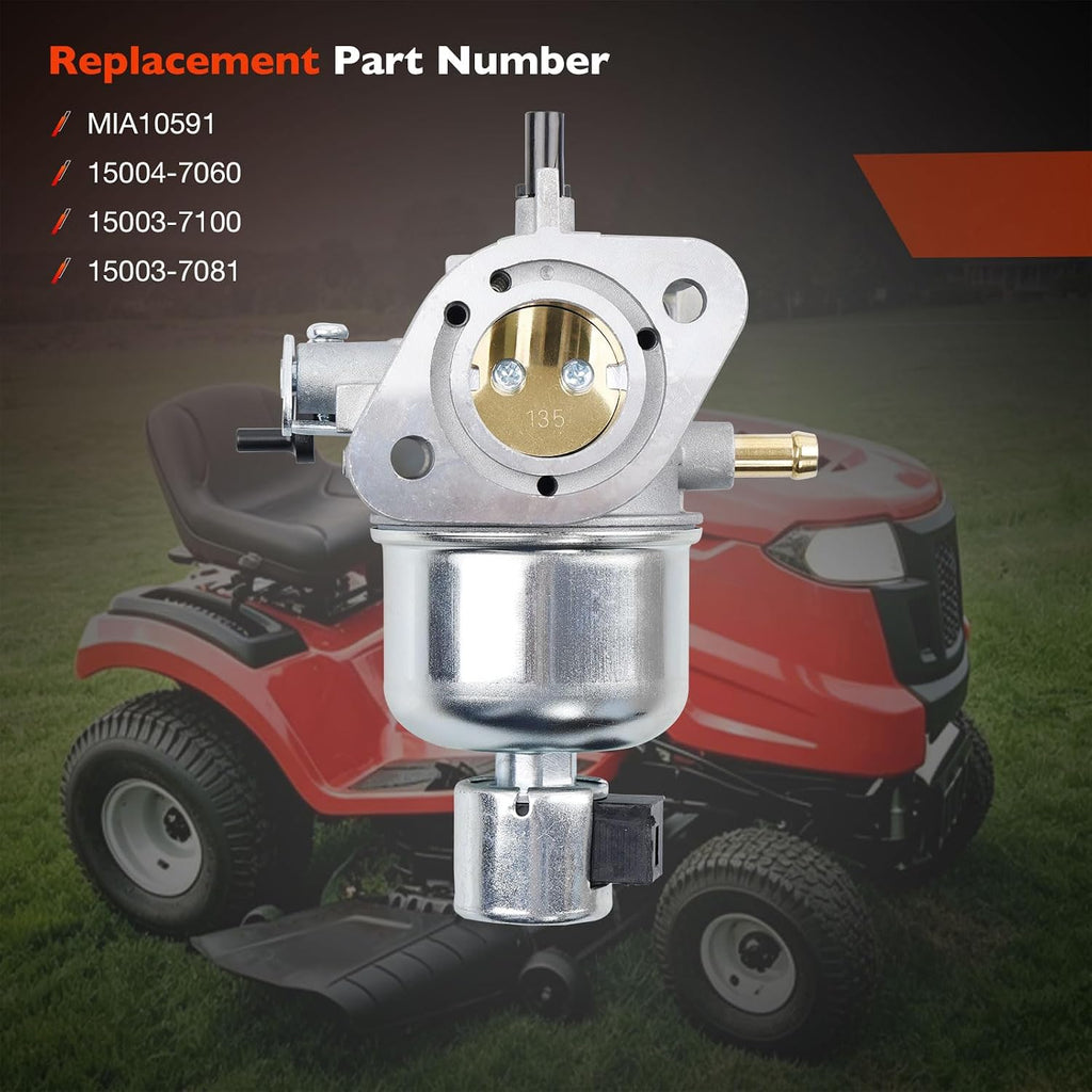 John Deere X300 Carburetor Kit Compatible with X300R X304 Tractor | Replace MIA10591, Includes Fuel Pump Air Filter
