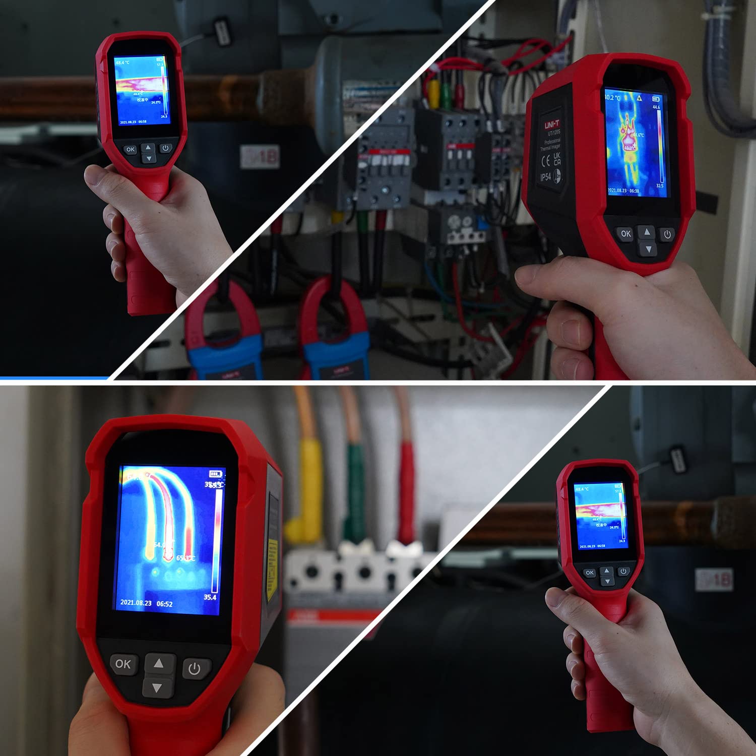 256x192 Pixels Infrared Thermal Imager 25Hz Frame Rate Handheld Thermal Imaging Camera Thermography Temperature Range