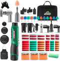 S6 Mini Cordless Polisher 2 Heads for Car/Motorcycles Detailing Kit | Rotary Buffer and Dual Action Micro Polisher, 2
