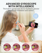 Otoscope with Gyroscope, Ear Scope Camera, Compatible with iPhone/Android