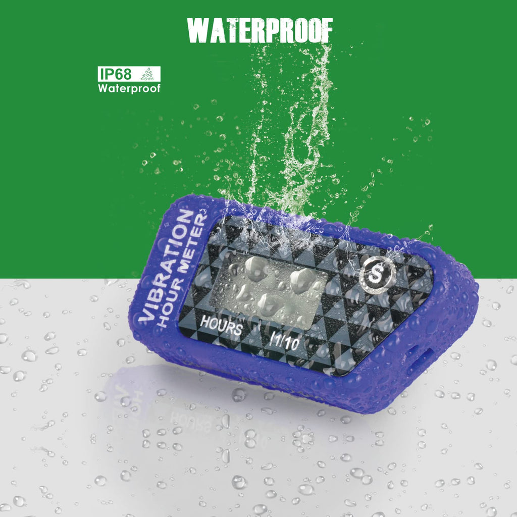 YOOREAL Vibration Hour Meter,Maintenance Hours Waterproof IP68