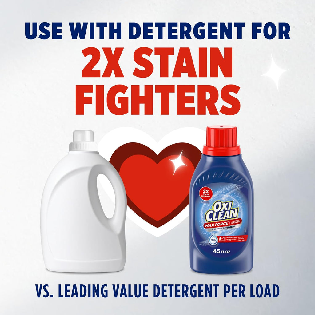 Max Force Advanced Stain Remover Liquid, 45 Fl Oz