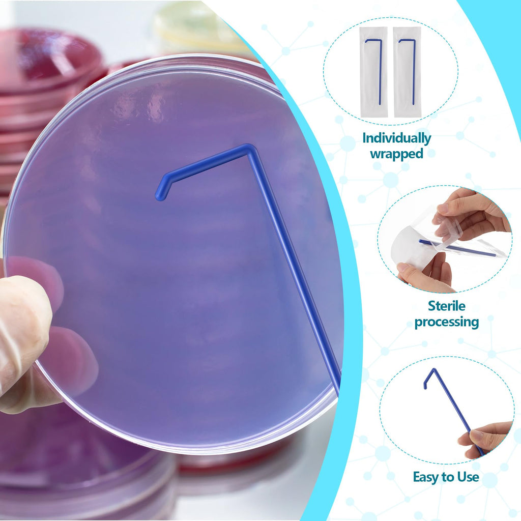 200 Pcs Sterile Cell Spreader L Shape Hand Polypropylene Spreader