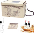 Bread Proofing Box,Folding Dough Proofing Warming Box with 50-113℉ Temp Control & 12h Timer, Proofer Oven for