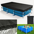118in x 79in Rectangle Pool Cover for Above Ground Pool, Heavy-Duty Waterproof Dustproof Solar Cover, Made of 210D
