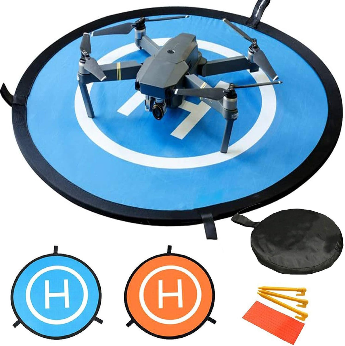Drone Landing Pad, 30"/75cm Waterproof Portable Foldable Helipad Helicopter Landig Mat for DJI Mavic Pro Phantom