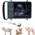 Veterinary Ultrasound Machine for Pregnancy Portable Scanner with 3.5Mhz Convex Probe Waterproof Probe for