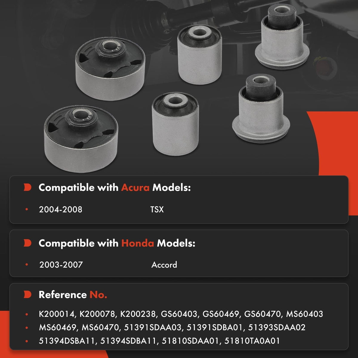 A-Premium Front Lower Control Arm Bushing Kit