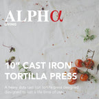 Tortilla Press – 10 Inch Cast Iron Quesadilla Maker – Heavy Duty Empanada Maker Press – Cast Iron Tortilla Maker for