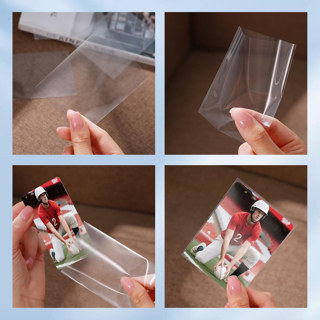 600 Count Clear Penny Soft Sleeves: Trading Card Sleeves, Soft Protectors Fit for Standard Cards, Sports Cards