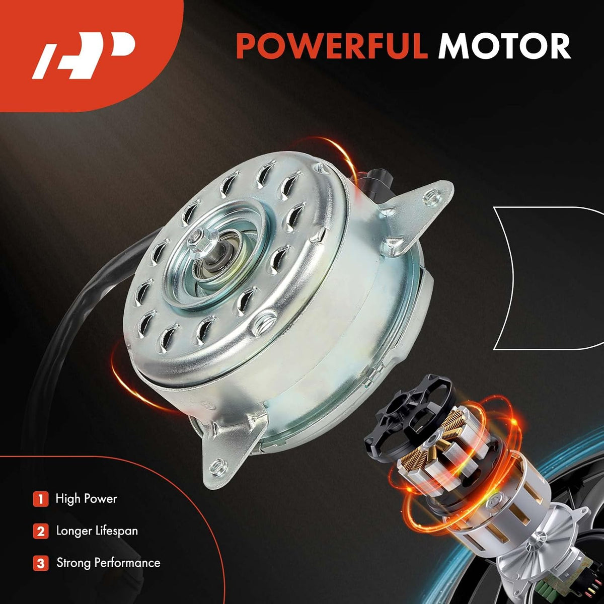 A-Premium Radiator Fan Motor Compatible with Nissan