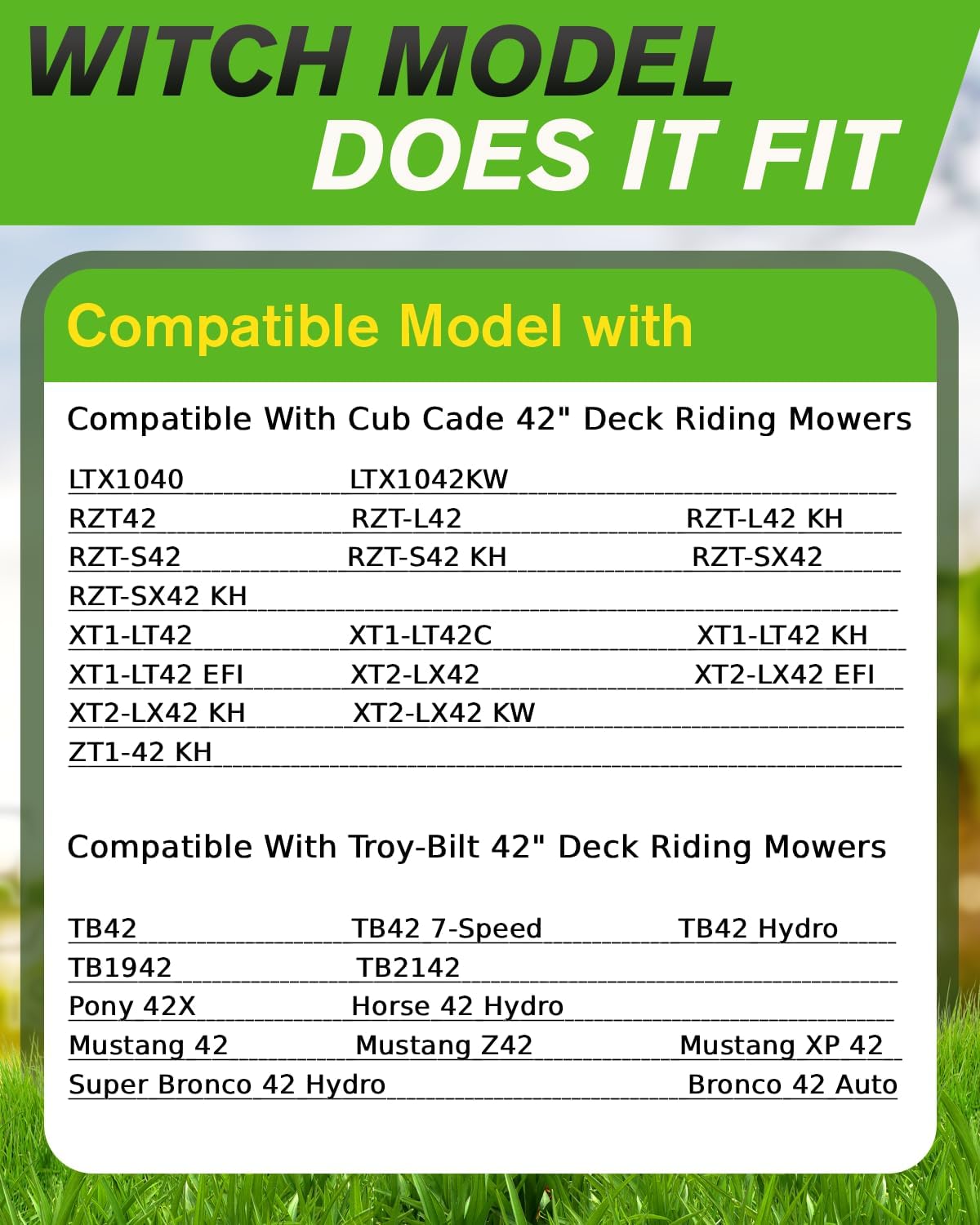 42 inch Deck Lawn Mower Blade, 942-04308-X, 942-04308 Mulching Blades with 6 Point Star, Replace Number for Troy Bilt