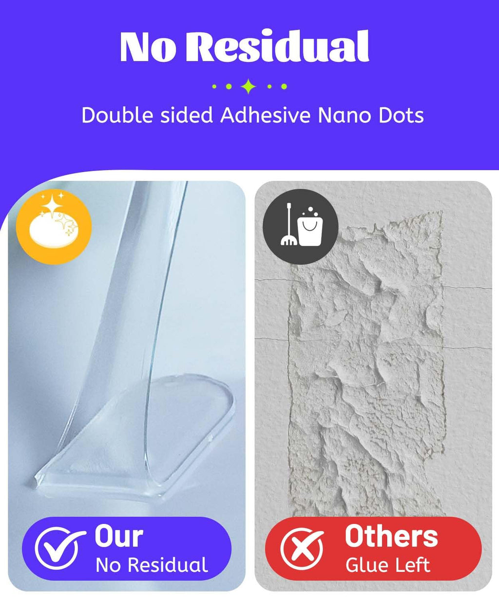 Removable Car Double Sided Glue Sticky Dots, Strong Hold Adhesive Dots for Car Dashboard Decorations, No Residue