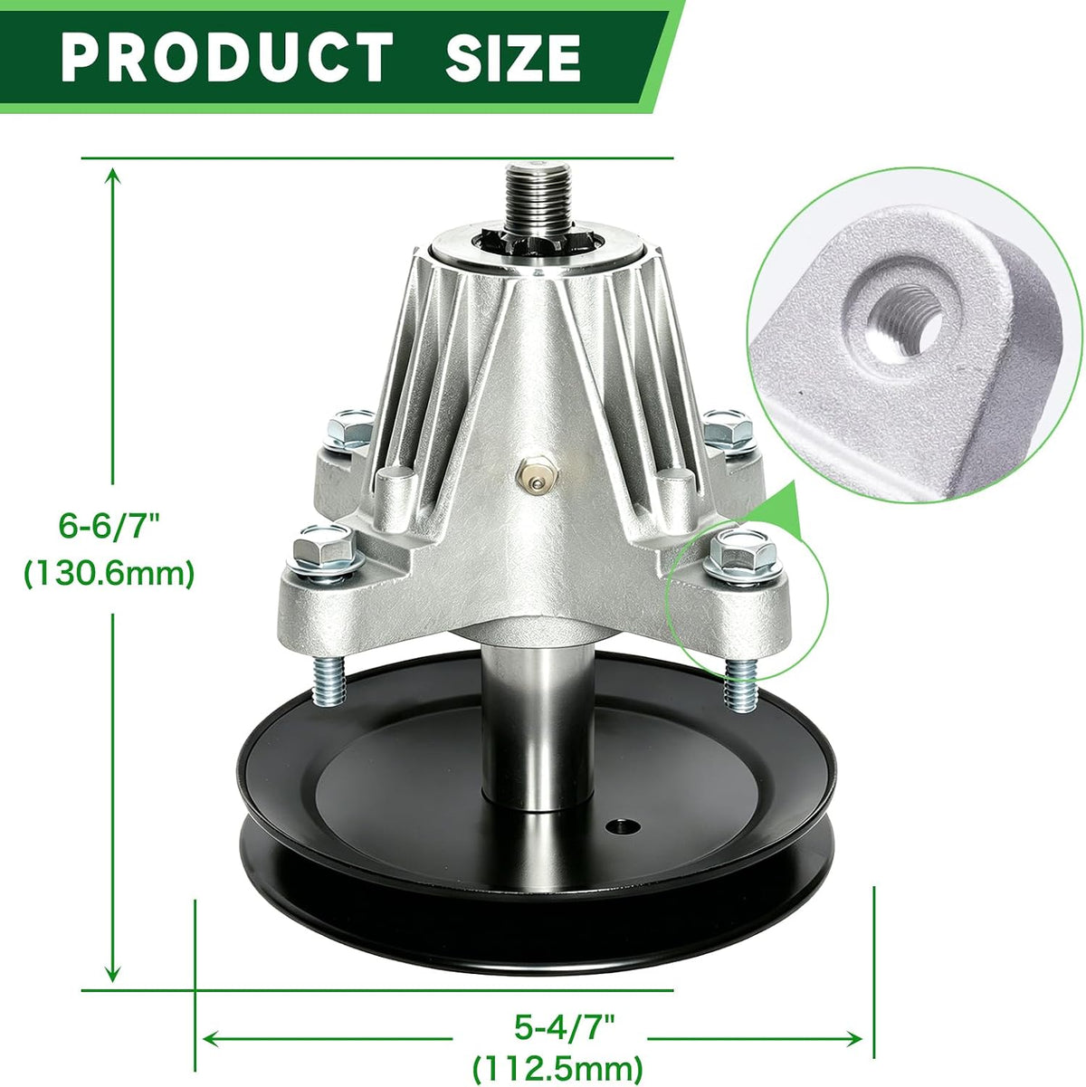 918-06991 618-06991 Spindle Assembly Fits 42 Inch Mower Deck Craftsman T1000 T1100 T1200 T1400 T1800 Troy Bilt Pony TB42 TB2246 Huskee LT4200 Lawn Mower Parts