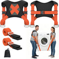 Moving Straps for Lifting 2-Person: Heavy Duty Furniture Appliance | Shoulder Forearm Mode Padded Back Support 2