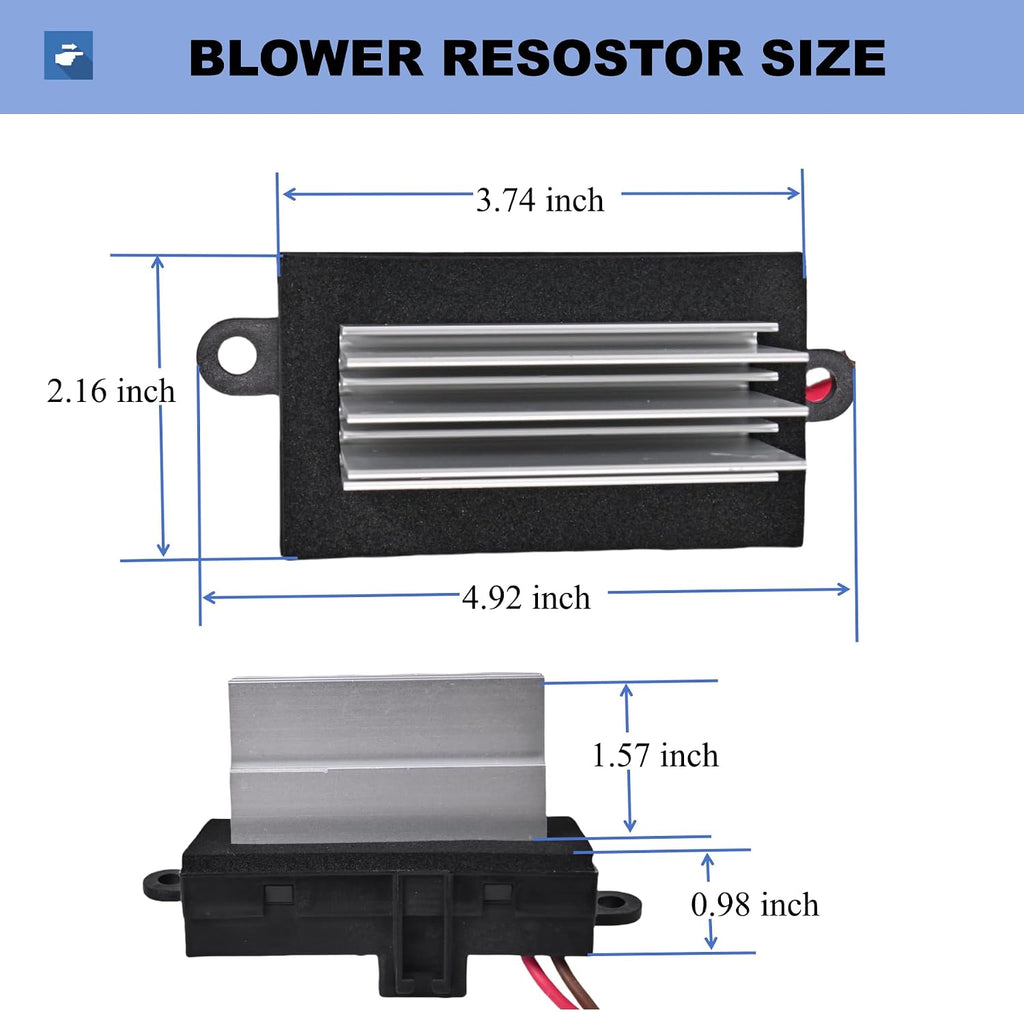 PANNUOSCS Blower Motor Resistor 3GSH-19E624-CA Fit for 2003-2007 Hummer H2